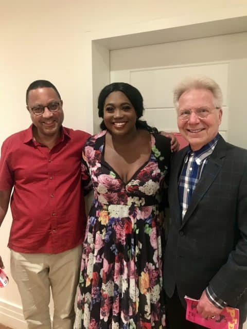 With John McWhorter and Angel Blue backstage at Carnegie Hall (2023)